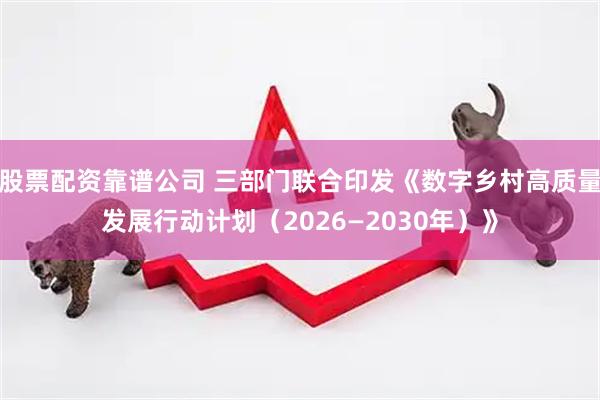 股票配资靠谱公司 三部门联合印发《数字乡村高质量发展行动计划（2026—2030年）》